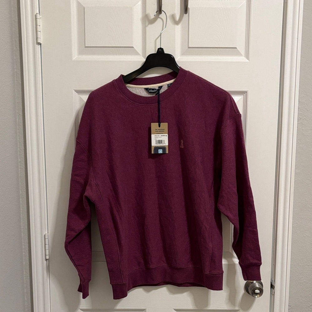 Chubbies Men's Maroon Crewneck Sweatshirt m19c